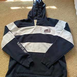 UNH sweatshirt hoodie striped